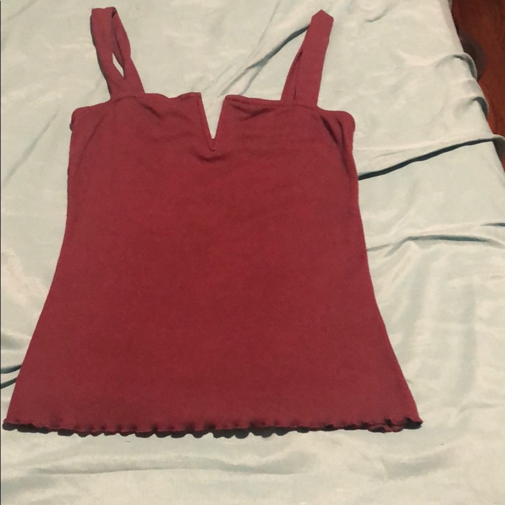 Red tank top